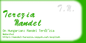 terezia mandel business card